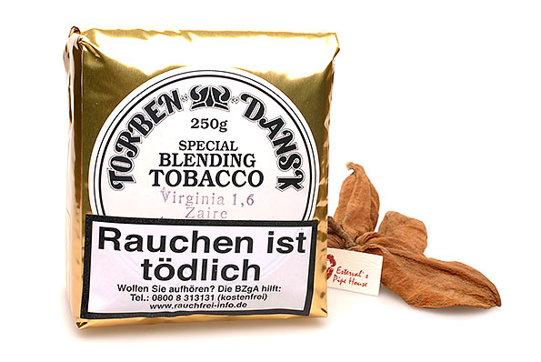 Torben Dansk Virginia Zaire 1,6mm Pfeifentabak 250g Sparpaket Torben Dansk Virginia Zaire 1,6mm Pfeifentabak 250g Sparpaket